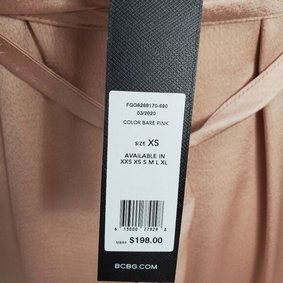 BCBGMaxAzria Tie-waist Slip Dress Size XSMALL - Picture 12 of 12